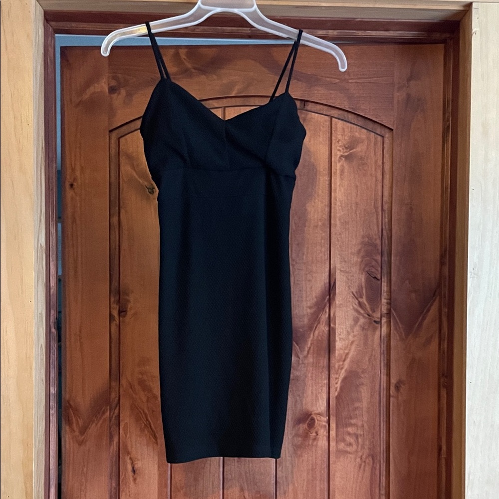 Charlotte Russe Black Mini Dress with Spaghetti Straps